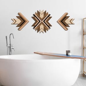 Boho Gỗ Tây Nam Navajo Nghệ Thuật Tường Wedding Party Tường Treo Sơn Trang Trí Nhà Cho Nhà Tường Nghệ Thuật - Product Image 2