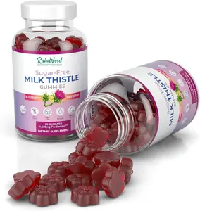 Rainwood OEM Label pribadi ekstrak Milk Thistle Gummies susu
