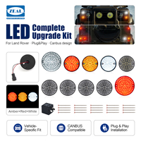 Kit de 10 feux LED clairs avant et arrière, clignotants, feux stop, feux de recul, feux antibrouillard latéraux pour Land Rover Defender 90 110 1983-2016
