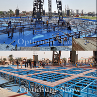 Fuente de Agua Seca para Niños con Programación LED, para Eventos al Aire Libre, con Música y Baile, Estilo Sheikh Zayed, Emirates Dia 50 M