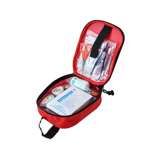 FB-012 13pcs First Aid Emergency Medical Zipper Kit Bag Medical Travel Bag First Aid Kit Bag