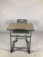 Meubles de classe modernes Ensemble table et chaise pour étudiants Meubles de lycée Bureau et chaises en métal pour étudiants