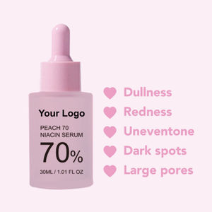 Cosméticos Receta Coreana de alta calidad 30ml Brillo aclarante Hidratante Cara Melocotón 70 Suero de niacinamida - Product Image 1