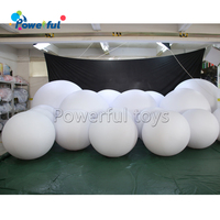 Zygote gonflable de partie d'événements a mené le ballon gonflable mené allumant les boules décoration la boule menée interactive