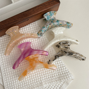 Di alta qualità di lusso Double-face Calla fiore acetato fermaglio per <span class=keywords><strong>capelli</strong></span> 3D grande 11cm <span class=keywords><strong>capelli</strong></span> artiglio squalo Clip per l - Product Image 3