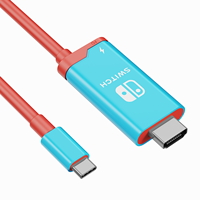 Câble adaptateur Type-C vers 4K haute définition pour téléphones, ordinateurs portables, moniteurs et fonction de mise en miroir d'écran Switch