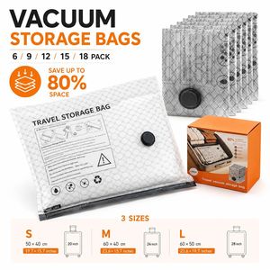 Bolsa <span class=keywords><strong>de</strong></span> Compresión <span class=keywords><strong>al</strong></span> Vacío para Viajes Internacionales, Material PA+PE, Almacenamiento con Eliminación <span class=keywords><strong>de</strong></span> Aire para Mantas, <span class=keywords><strong>Ropa</strong></span>, Hogar y Viajes - Product Image 2
