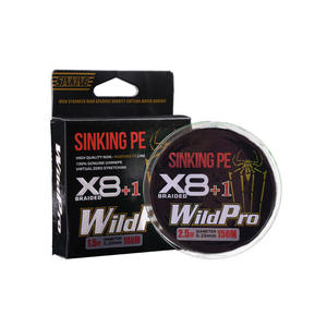 Línea de Pesca Trenzada WildPro Sinking Pe X8+1 2.5 #   Línea de Pesca Oceánica de Alta Resistencia de 150 Metros - Product Image 5