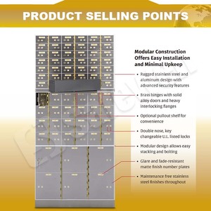 सुरक्षित रूप से नए आगमन अनुकूलित चीन दराज मॉड्यूलर सुरक्षित जमा बॉक्स बैंक बिक्री के लिए कुंजी लॉक के साथ - Product Image 2