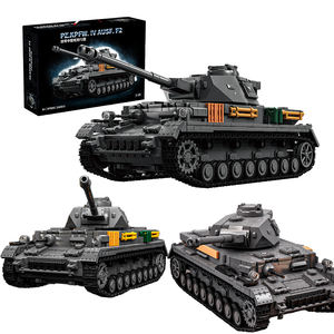 1419 + pièces 1/28 Ww2 allemand <span class=keywords><strong>Panzer</strong></span> <span class=keywords><strong>Iv</strong></span> char moyen véhicules de combat blindés blocs de construction briques ensemble nouveaux jouets pour les enfants - Product Image 1
