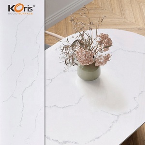 Hoja <span class=keywords><strong>de</strong></span> superficie sólida acrílica <span class=keywords><strong>de</strong></span> mármol <span class=keywords><strong>artificial</strong></span> Krios Calacatta - Product Image 4