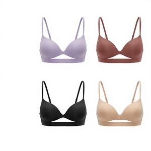 Conjunto de Sujetador y Braguita Inalámbricos SUHE para Mujer, Lencería Cómoda sin Costuras para Uso Diario, Ropa Interior Suave y Lisa - Product Image 1