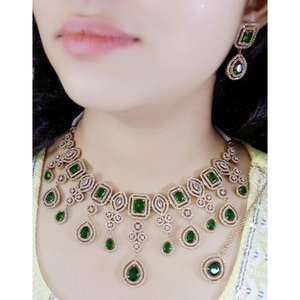 Bijoux tendance 2025 Nouveautés Mode Parures de bijoux en pierre AD pour femmes Fabriquées en pierre AD Produit en gros - Product Image 3