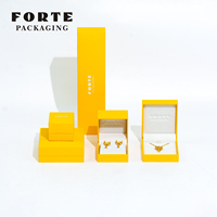 Boîte à bijoux FORTE à angle droit et bord droit, logo personnalisé, marquage à chaud, nouveau design de luxe, vente en gros pour emballage cadeau