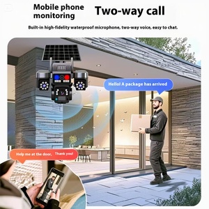 V380 Pro 12MP 3 ống kính năng lượng mặt trời Máy ảnh độ phân giải cao máy ảnh năng lượng mặt trời không có Sim và Wifi IP <span class=keywords><strong>tpz</strong></span> bên ngoài pin CCTV Camera An Ninh - Product Image 5