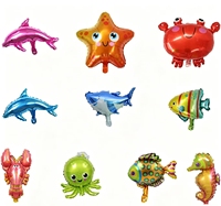 Décoration de fête sur le thème de l'océan, ensemble d'arche de ballons, guirlande de ballons à bulles, animaux marins, poissons, décoration d'anniversaire sous-marine