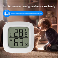 Mini hygromètre numérique HD d'intérieur, thermomètre à bas prix, capteur de température et d'humidité avec design souriant, fabriqué en plastique