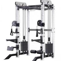 Máquina Smith Power Rack, Máquina Smith Mr. Monster, Entrenador Funcional, Máquina Smith con Doble Cable Crossover, Máquina Smith Personalizable