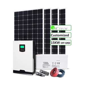 ระบบพลังงานแสงอาทิตย์แบบออฟกริด 15 กิโลวัตต์ พร้อมซุปเปอร์คาปาซิเตอร์ 150 โวลต์กระแสตรง 550 โวลต์กระแสตรง รองรับ 20 กิโลวัตต์ 30 กิโลวัตต์ แบตเตอรี่ 48 โวลต์ สำหรับใช้ในบ้าน พร้อมชุดอุปกรณ์ติดตั้งครบชุด - Product Image 1