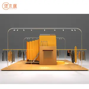 中国批发现代设计的服装展示商店优质品牌定制服装架