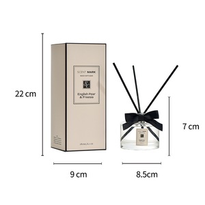 Venta al por mayor de etiqueta privada hogar aromaterapia paquete personalizado botella de vidrio ambientador difusor de caña perfumada - Product Image 3