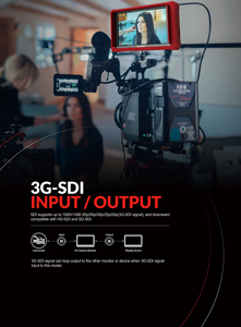 Moniteur vidéo de terrain Lilliput <span class=keywords><strong>FS5</strong></span> 4K avec excellente reproduction des couleurs, écran auxiliaire pour caméra de 5,4 pouces avec HDMI/SDI/3D-LUT/HDR - Product Image 5