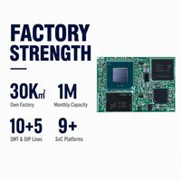 Écran tactile HMI léger 15 TOPS NPU MIPI DSI 8 Go LPDDR4X 64 Go EMMC OSM Taille-M CAN Yocto Linux RZ/V2N Système sur module