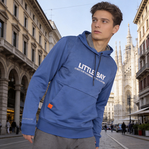 Sweat à capuche technique de sport Direct Factory 100% polyester avec empiècements en maille anti-humidité ultra-fin et respirant – Commande en gros uniquement - Product Image 2