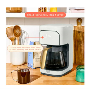เครื่องชงกาแฟแบบหย<span class=keywords><strong>ด</strong></span> 12 ถ้วย พร้อมตั้งเวลาไ<span class=keywords><strong>ด</strong></span>้ 24 ชม. ระบบทำความสะอา<span class=keywords><strong>ด</strong></span>อัตโนมัติ รักษาความร้อนโ<span class=keywords><strong>ด</strong></span>ย <span class=keywords><strong>ด</strong></span>รูว์ แบร์รีมอร์ (สีขาว) สไตล์หรูหรา - Product Image 2