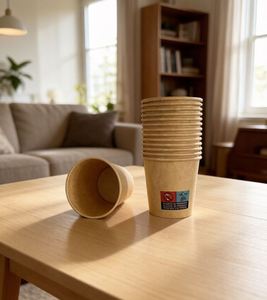 Gobelets jetables pour café 8oz avec logo imprimé, pour usage familial, à emporter, pour réunions, gobelets en papier pour boissons chaudes ou froides, impression offset - Product Image 1