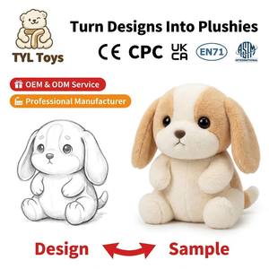 Peluche personnalisée en coton PP, transformez votre <span class=keywords><strong>dessin</strong></span> en échantillon fini, OEM ODM, chien, mouton, dinosaure, certifiée CE - Product Image 4