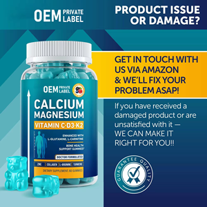 WELLBODY OEM/ODM, marque distributeur, gommes de calcium d'approvisionnement d'usine, soutient la santé osseuse, aide à la croissance corporelle - Product Image 5
