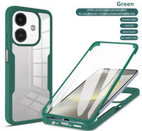 Étui de protection intégrale 360° pour OPPO A40 A3X A3 4G 5G, protection d'écran avant transparente en TPU acrylique PET, antichoc, anti-chute