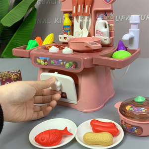Kreatives Geburtstags geschenk DIY Mädchen geben Rollenspiel Simulation Lebensmittel Kochgeschirr Mini Küchen spielzeug Echtes Kochset Für Kinder - Product Image 4