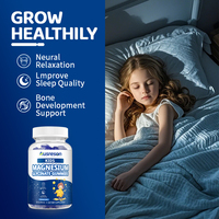 Gummies de magnésium glycinate pour enfants, marque privée OEM, complément végétalien 400mg, fabriqué en Chine