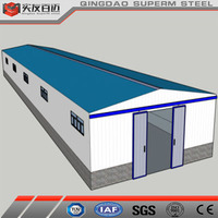 Bâtiments préfabriqués en structure légère en acier Qingdao SuperM, kits d'ateliers avec garantie de plus de 5 ans