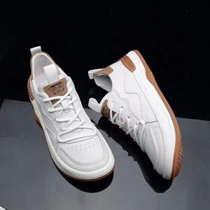 Nuevos Zapatos Casuales de Malla Transpirable para Hombre, de Cuero Blanco, Ligeros, a la Moda, para Primavera y Otoño - Product Image 2