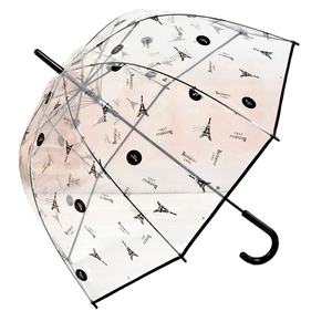 Parapluie princesse <span class=keywords><strong>Gossip</strong></span> <span class=keywords><strong>Girl</strong></span>, parapluie transparent épaissi, parapluie automatique Apollo en forme de champignon, parapluie en plastique Tour Eiffel - Product Image 1