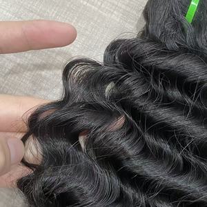 Extensiones virgen de cabello natural, extensiones de cabello humano <span class=keywords><strong>filipino</strong></span> sin procesar con ondas de agua crudas estiradas de 18 pulgadas - Product Image 6