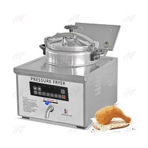 Freidora de patatas fritas multifunción comercial, freidora automática a presión de pollo