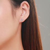 Boucles d'oreilles clous en argent 925 CZ Cactus, style luxe léger, résistantes au ternissement, vente en gros de première qualité, cadeau pour mariage, anniversaire, fête