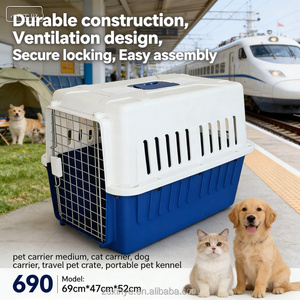 Transportín <span class=keywords><strong>para</strong></span> Mascotas, 69x47x52cm - <span class=keywords><strong>Caja</strong></span> <span class=keywords><strong>de</strong></span> Transporte Ventilada <span class=keywords><strong>para</strong></span> Perros y Gatos, Ideal <span class=keywords><strong>para</strong></span> Campamentos y Visitas Veterinarias - Product Image 2