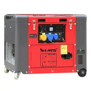 DG6500SE3 Two Voltage 186FA diesel motor drei phase slient typ generator mit top open baldachin