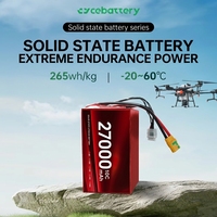Baterai Lithium Drone Pabrik Asli 320Wh/kg 27000mah 15C Baterai Drone Solid State Kustom Baterai Li-ion