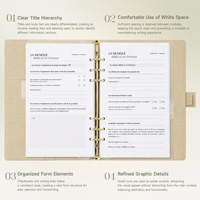 Agenda de Boda Francesa Personalizada 2026 2027, Elegante, Beige, con Anillas Metálicas Doradas en Relieve, de Cuero PU, con Cierre Magnético