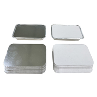Plats jetables en feuille d'étain Grill Pan Catering 8389 Plateau de récipient en feuille d'aluminium avec couvercle