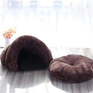 מותאם אישית סיטונאי נשלף חתול מיטת בית חצי סגור לחיות מחמד יוקרה כלב חתול חדש עיצוב לשחק חתול בית כלב מיטה - Product Image 4