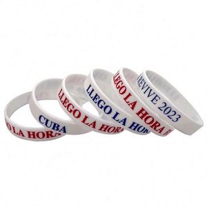 สายรัดข้อมือซิลิโคนคุณภาพสูงแบบกำหนดเอง สายรัดข้อมือยางพร้อมข้อความหรือโลโก้ สายรัดข้อมือซิลิโคนสั่งทำพิเศษ สายรัดข้อมือสำหรับโปรโมชั่น - Product Image 2