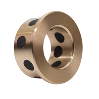 Douille en bronze graphite lubrifiante solide sur mesure OEM, roulement à manchon autolubrifiant sans huile de haute précision