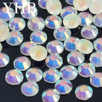YHB Usine 12 et 16 Facettes Cristaux En Gros En Vrac Hot-Fix Strass En Vrac